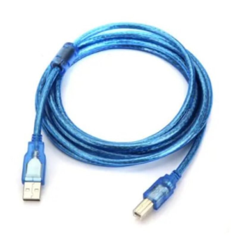 Кабель USB AM → BM, 1,5 м, синій (28AWG)